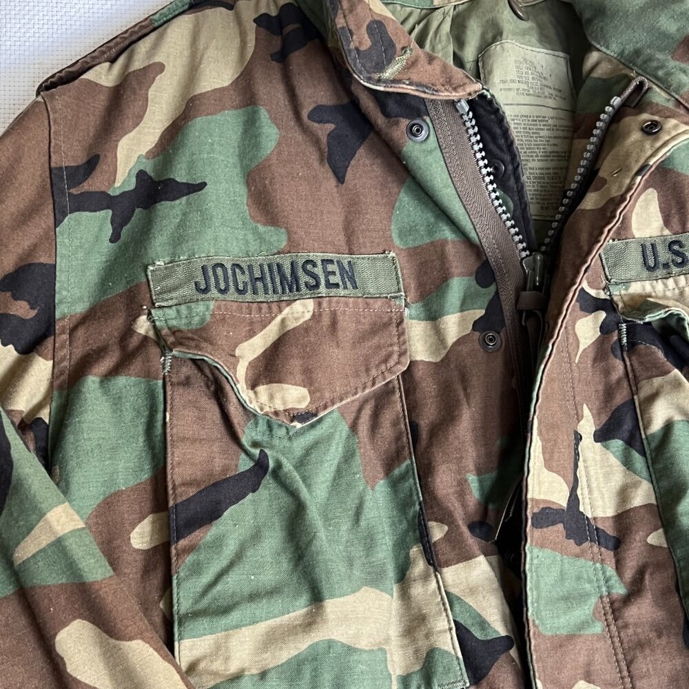 Mil-Tec Jacket Men Large Green Camo Full Zip Heavyweight Hood Hunting Outdoor - Picture 2 of 12